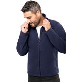 Kariban Fleece vest - navy blauw - rits - warme winter sweater - trui - heren - polyester