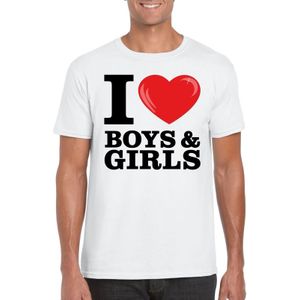 I love boys &amp; girls t-shirt wit heren