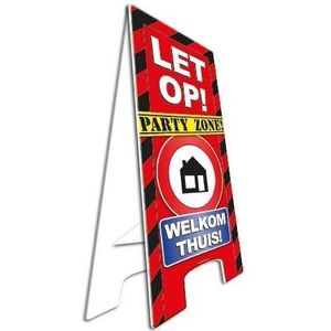 Decoratie bord welkom thuis - verkeersborden