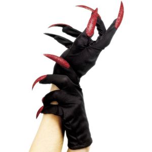 Horror handschoenen met nagels voor volwassenen - Verkleed accessoires