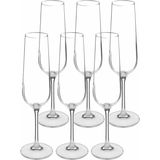 Secret de Gourmet Champagneglazen set Lena - doosje 24x stuks - chique glas - 20 CL