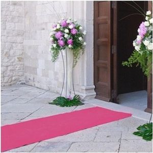 Lichtroze loper 3 meter lang 1 meter breed - 3 mm dik - Gala decoratie feestartikelen