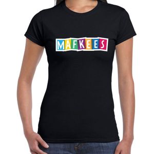 Mafkees cadeau t-shirt zwart dames - Fun tekst /  Verjaardag cadeau / kado t-shirt