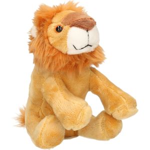 Pluche knuffel dieren Leeuw van 21 cm - Speelgoed leeuwen knuffels - Cadeau voor jongens/meisjes
