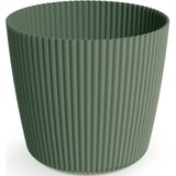 Prosperplast Plantenpot/bloempot Buckingham - buiten/binnen - design kunststof - dennen groen - D19 x H17 cm