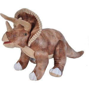 Pluche dinosaurus Triceratops knuffel 63 cm -  Grote dinosaurus dieren knuffels - Speelgoed