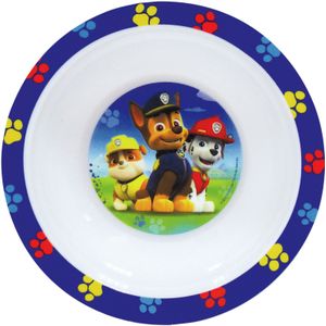 Kunststof ontbijtbordje diep Paw Patrol 16 cm - Onbreekbare kinder bordjes