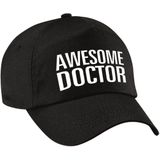Awesome doctor pet / cap zwart voor volwassenen - baseball cap - cadeau petten / caps