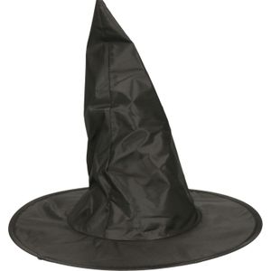 Verkleed heksenhoed - zwart - voor volwassenen - Halloween hoofddeksels