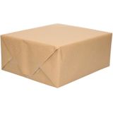 5x Inpakpapier/cadeaupapier gerecycled kraft bruin rol 200 x 70 cm - Hobby kraftpapier - Cadeauverpakking kadopapier