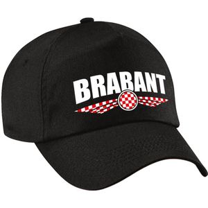 Brabant cap/pet zwart voor dames en heren - Brabant provincie baseball cap - Brabant carnaval pet