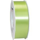 3x XL Hobby/decoratie lime groen kunststof sierlinten 4 cm/40 mm x 91 meter- Luxe kwaliteit - Cadeaulint kunststof lint/ribbon