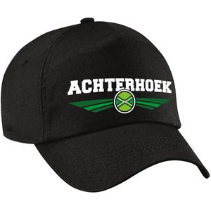 Achterhoeks wapen pet zwart festival cap voor volwassenen - festival accessoire