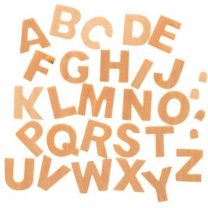 52x Houten alfabet letters 2,5 cm - A t/m Z - Hobby/knutselmateriaal - Houten letters knutselen/schilderen