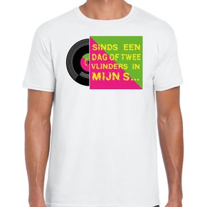 Bellatio Decorations disco verkleed t-shirt heren - doe maar lekker 80s party - wit - jaren 80