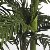 Mica Decorations grote Palm kunstplant - groen - H150 x D90 cm - top kwaliteit