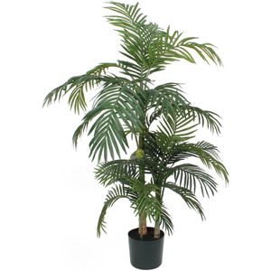 Mica Decorations grote Palm kunstplant - groen - H150 x D90 cm - top kwaliteit