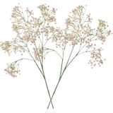 2x stuks kunstbloemen Gipskruid/Gypsophila takken roze 95 cm - Kunstplanten en steelbloemen