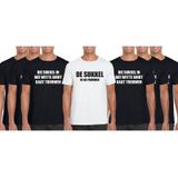 Vrijgezellenfeest heren t-shirt pakket De Sukkel - 7 shirts - maat L