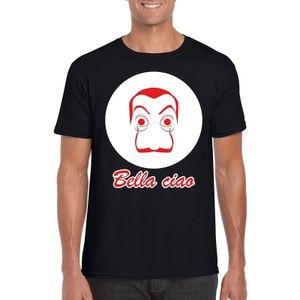 Salvador Dali bankovervaller t-shirt zwart voor heren - Bella Ciao