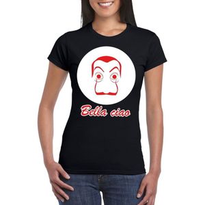 Salvador Dali bankovervaller t-shirt zwart voor dames - Bella Ciao