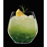 6x Stuks luxe transparante drinkglazen 440 ml van glas - Waterglazen - Dessertglazen