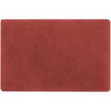 Spirella badkamer vloer kleedje/badmat tapijt - Supersoft - hoogpolig luxe uitvoering - terracotta - 50 x 80 cm - Microfiber - Anti slip - Sneldrogend