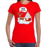 F#ck coronavirus fout Kerstshirt / Kerst t-shirt rood voor dames - Kerstkleding / Christmas outfit