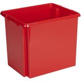 Sunware Opslagbox - 3 stuks - kunststof 45 liter rood 45 x 36 x 36 cm
