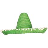 Guirca Mexicaanse Sombrero hoed voor heren - carnaval/verkleed accessoires - groen - D50 cm