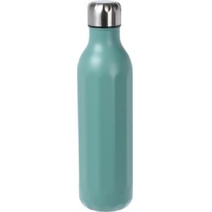 RVS thermosfles / isoleerfles voor onderweg 500 ml aqua groen - Thermoflessen