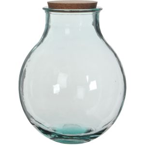 Mica Decorations Olly Vaas - H38 x Ø29 cm - Gerecycled Glas - Transparant