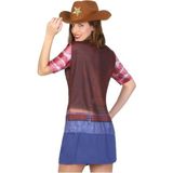 Sheriff cowboy verkleed shirt voor dames