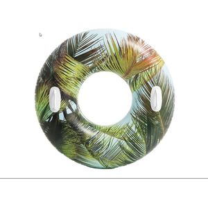 Opblaasbare palmbomen zwemband/zwemring 97 cm - Zwembenodigdheden - Zwemringen - Tropisch thema -  Zwembanden voor kinderen en volwassenen