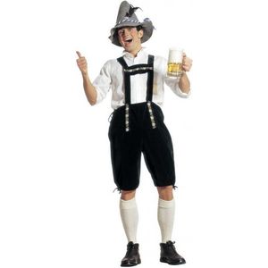 Groene Oktoberfest lederhose voor heren - bierfeest / tiroler kleding