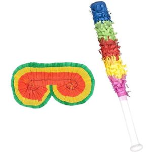 Pinata blinddoek en stok setje