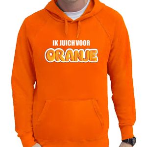 Oranje fan hoodie voor heren - ik juich voor oranje - Holland / Nederland supporter - EK/ WK hooded sweater / outfit