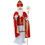 Sinterklaas kostuum - inclusief witte pruik met baard