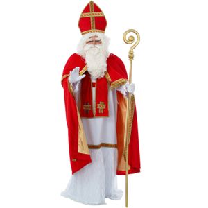 Sinterklaas kostuum - inclusief witte pruik met baard