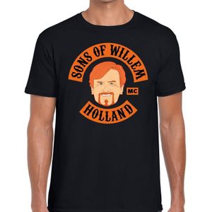 Sons of Willem t-shirt / shirt zwart heren - Koningsdag kleding