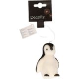 6x Kersthangers figuurtjes pinguins 9 cm - Pinguin/vogel thema kerstboomhangers