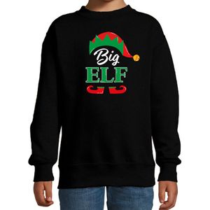 Big elf Kerstsweater - zwart - kinderen - Kersttruien / Kerst outfit