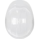 Set van 4x stuks veiligheidshelmen/bouwhelmen hoofdbescherming wit verstelbaar 55-62 cm