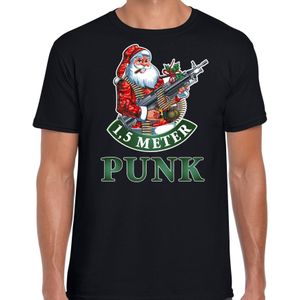 Fout Kerstshirt / Kerst t-shirt 1,5 meter punk zwart voor heren - Kerstkleding / Christmas outfit