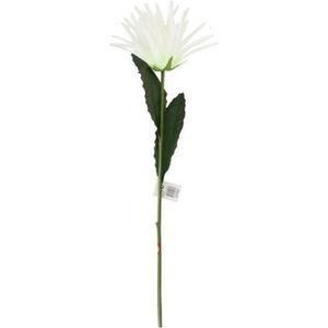 Witte bloem kunstbloem 80 cm - Kunstbloemen boeketten