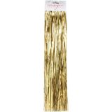 Set van 6x stuks lametta engelenhaar goud 50 cm - Lametta/folie haar - Gouden kerstboomversiering