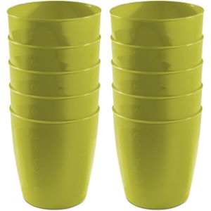 20x drinkbekers van kunststof 300 ml in het groenÃ¯Â¿Â½- Limonade bekers - Campingservies/picknickservies