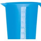 Juypal Schenkkan/waterkan - 2x - blauw - 1,75 liter - kunststof -L22 x H20 cm