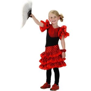 Spaanse jurk rood voor meisjes