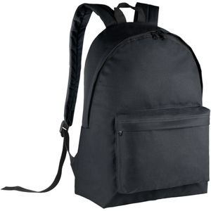 Kimood Schooltas/rugzak voor jongeren/tieners/volwassenen - 27 L - middelbare school - zwart - 30 x 19 x 42 cm